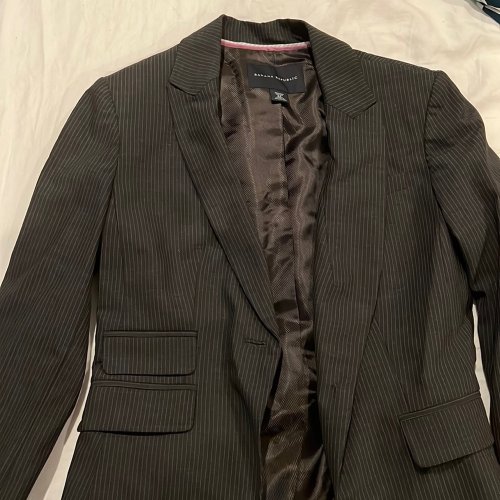 Banana Republic Pinstriped Blazer